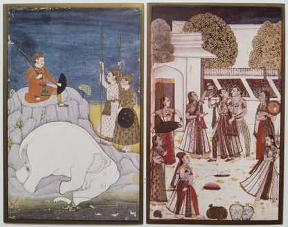 AOP INDIA packet of 10 vintage DECCANESE ART postcards