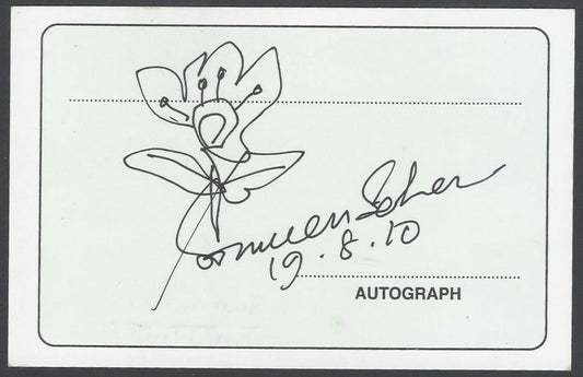 AOP Soumen Saha, Artist pen sketch on autograph card India