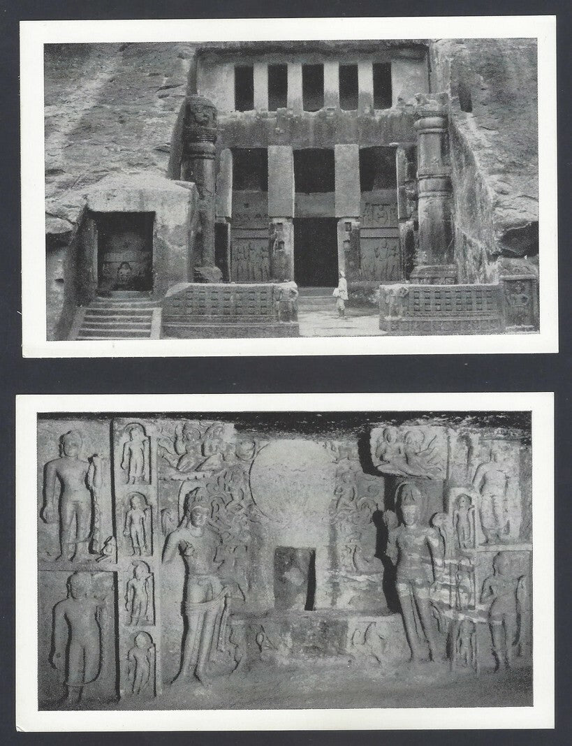 AOP India KANHERI CAVES set of 15 vintage postcards