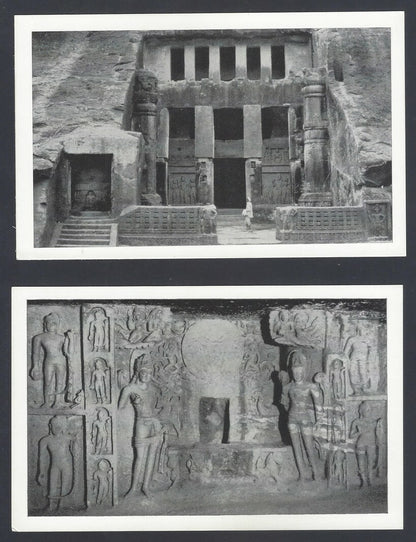 AOP India KANHERI CAVES set of 15 vintage postcards