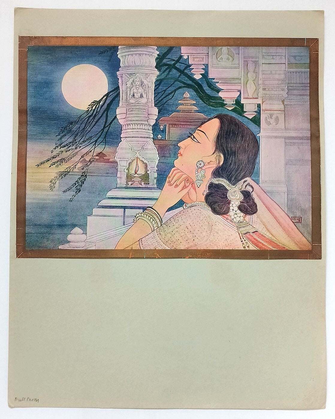AOP KANU DESAI vintage print India - FULL MOON