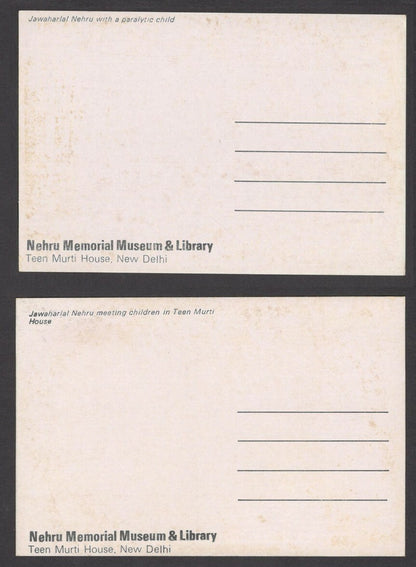 India 1963 Nehru Memorial postcards (6)