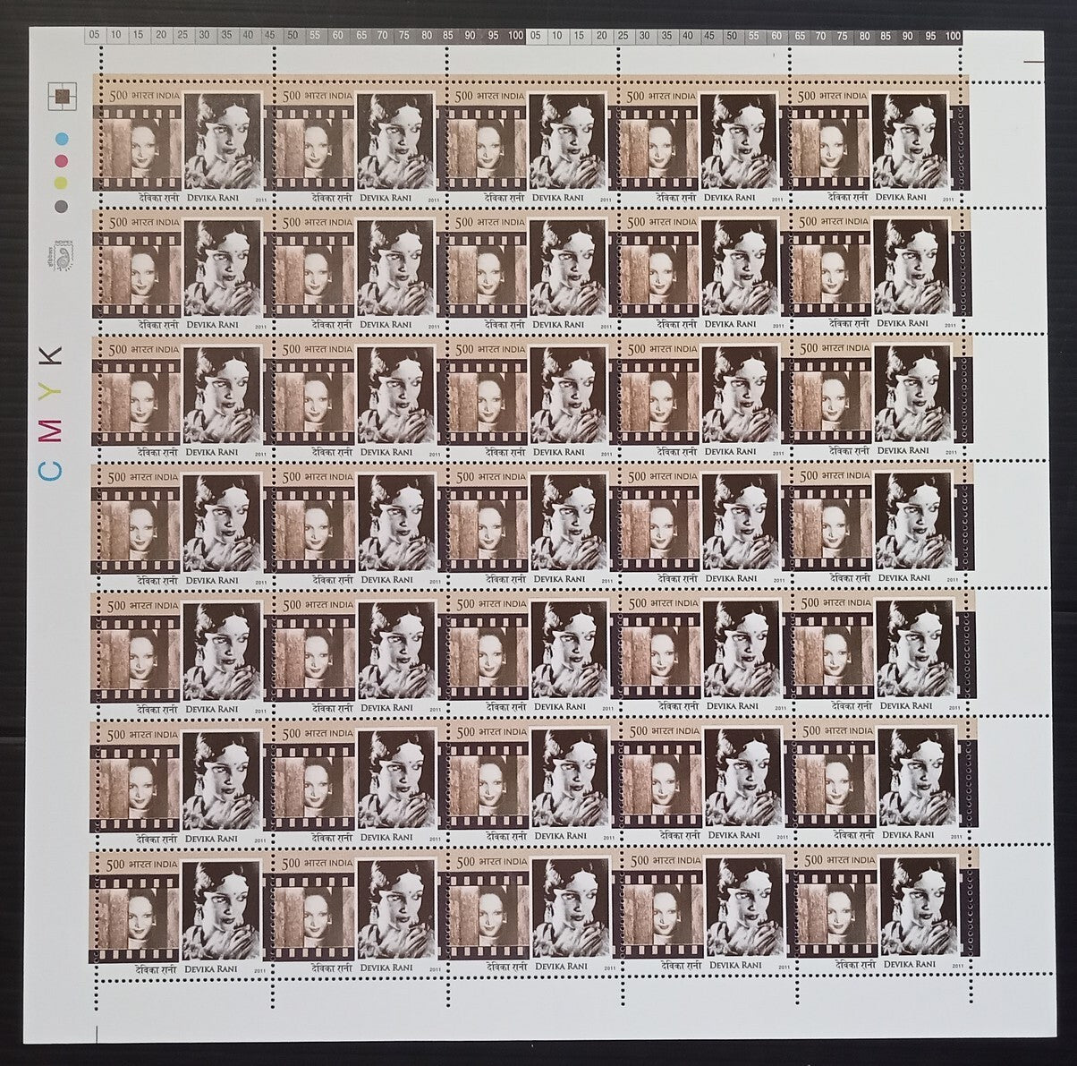 India 2011 Legendary Heroines of India set of 6 sheets of 35 MNH