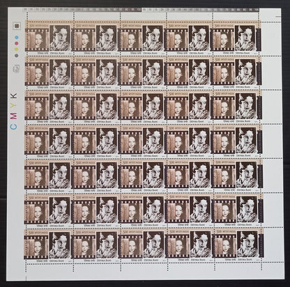 India 2011 Legendary Heroines of India set of 6 sheets of 35 MNH