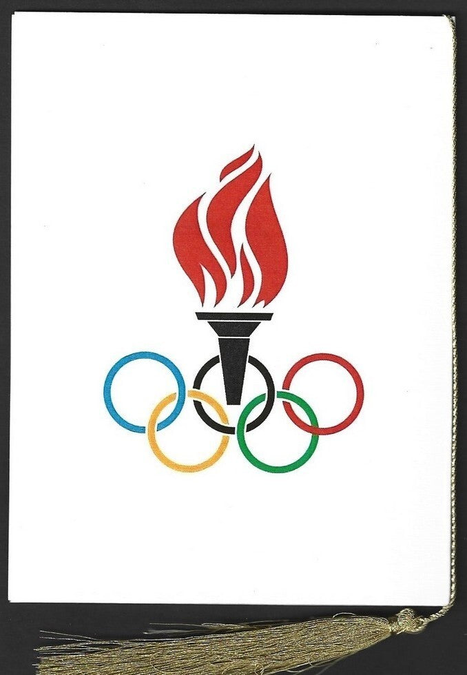 India 2024 Paris Olympics souvenir with 1972 Munich West Germany Olympics cachet