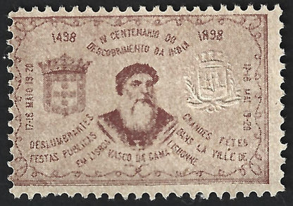 Portuguese India 400th Year of Discovery of India poster stamp
