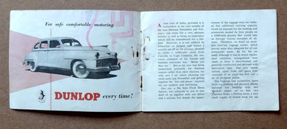 India - Calcutta to Cape Comorin vintage motorng book by DUNLOP