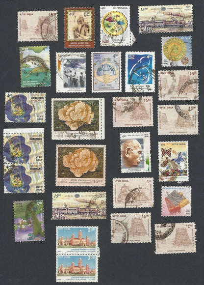 India 1990s to 2010 off paper mixture – mostly different 220+ stamps