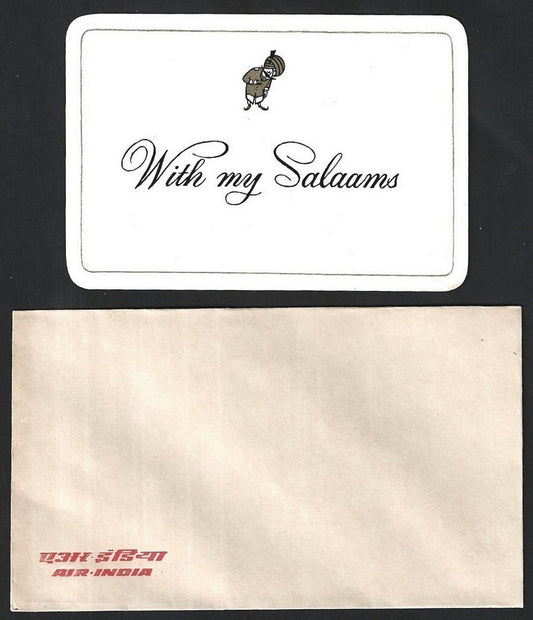 AIR INDIA vintage on board stationery (4)