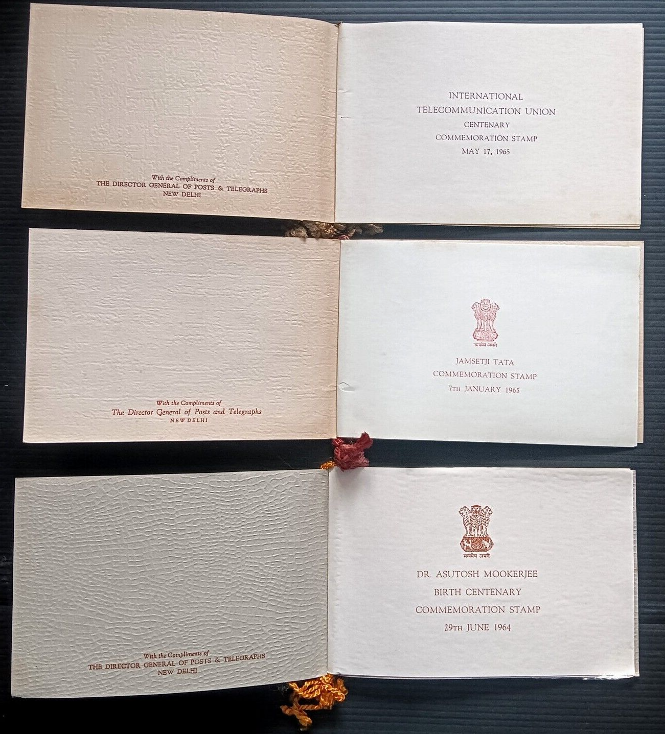 India 1964-65 VIP presentation folders (5)