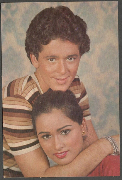  India Bollywood vintage postcard KARAN KAPOOR, PADMINI KOLHAPURE ELAR 413