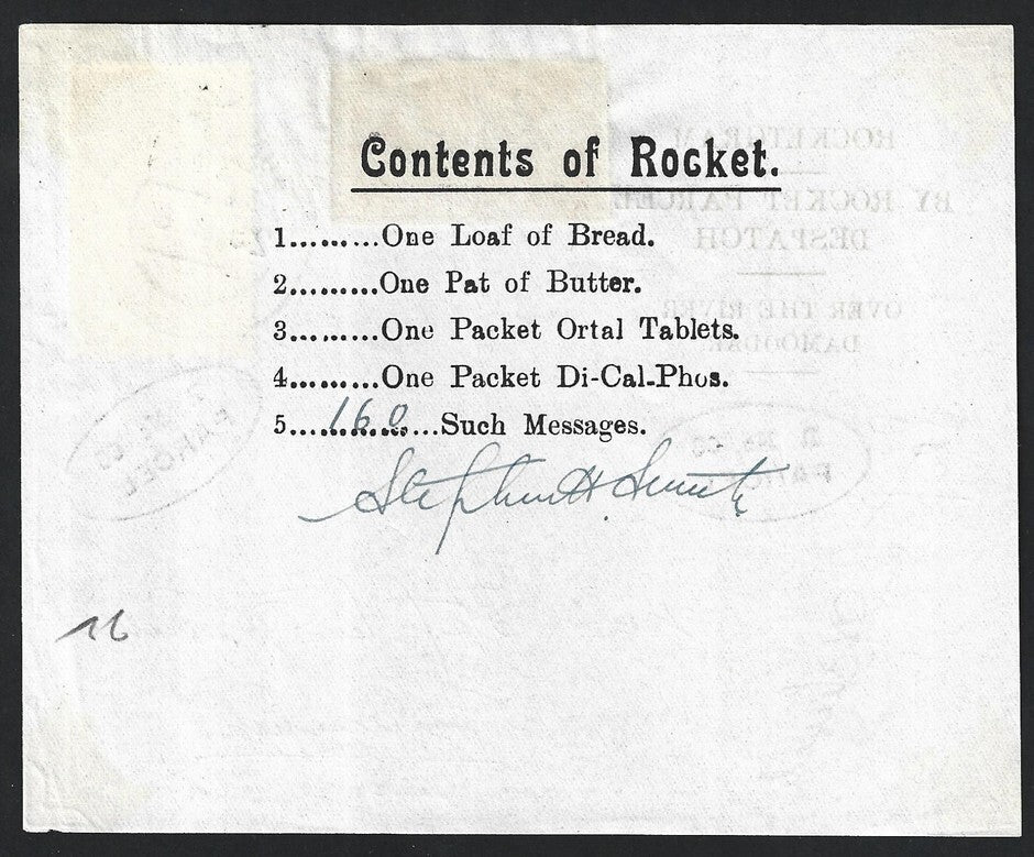 India SIKKIM PARCEL ROCKET POST 7 Jun 29 1935 missive. #EZ 13C1 160 carried