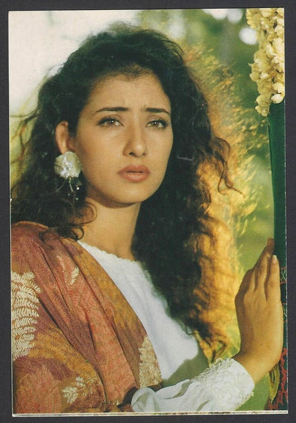 AOP India Bollywood vintage postcard MANISHA KOIRALA