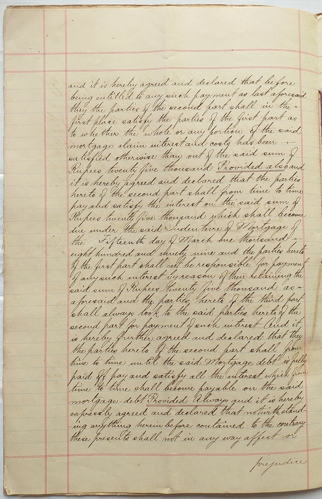 India 1904 Covenant re : Charniwadi Fire Temple