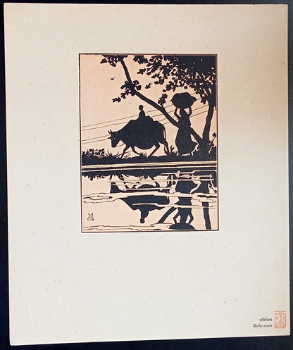 India vintage prints CHAYACHITRA = SILHOUETTES by KANU DESAI (10)