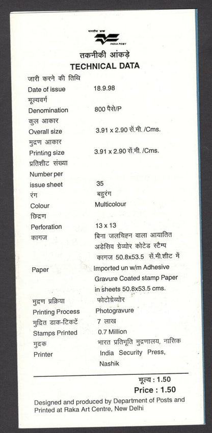 India 1998 Congress of Radiology used brochure