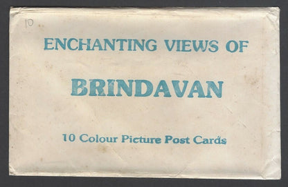AOP India ENCHANTING VIEWS OF BRINDAVAN packet of 10 picture postcards