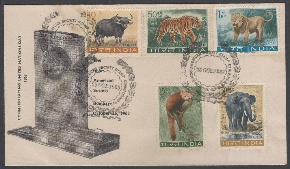 AOP India 1963 Animals Wildlife PRIVATE FDC First Day cover
