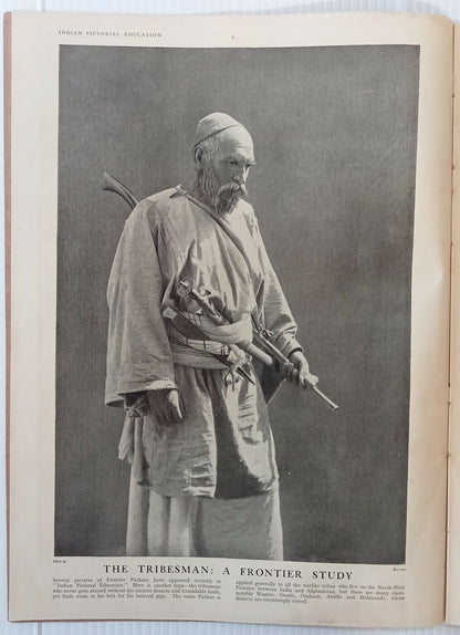 INDIAN PICTORAL EDUCATION 1929.30 Vol.1 No.5 Tribals, Shan Girl, Burma, GM