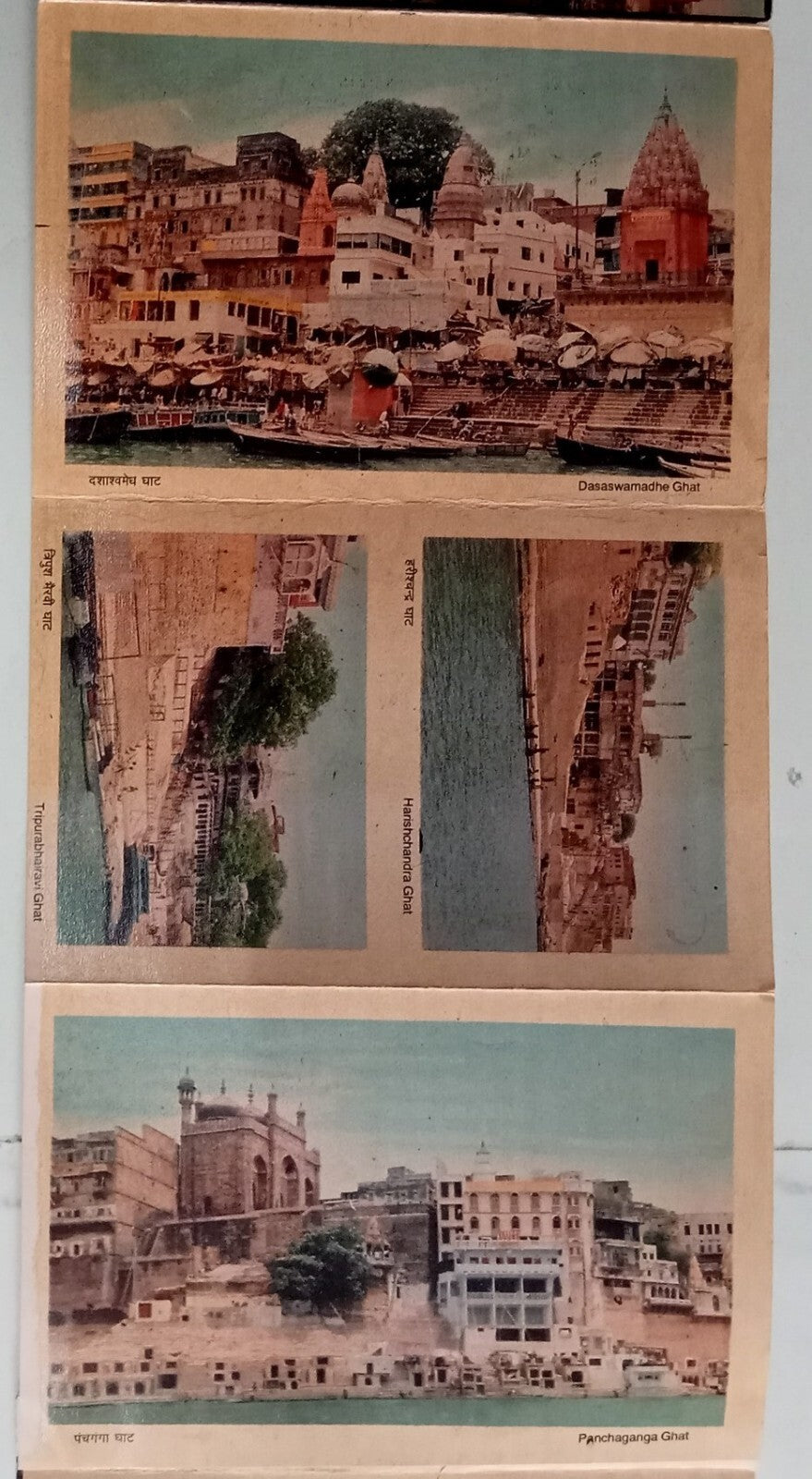 AOP India SARNATH vintage tourist booklet of 10 postcards