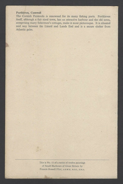 B.I. British India Line Small Harbours of Great Britain menu cards (3)