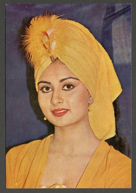 AOP India Bollywood vintage postcard POONAM DHILLON ELAR 644
