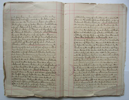 India 1910 Assignment document with Special Adhesive KEdVII 20R, 50R