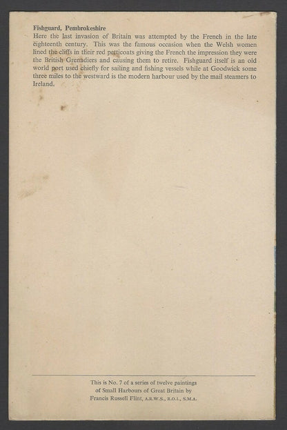 B.I. British India Line Small Harbours of Great Britain menu cards (3)