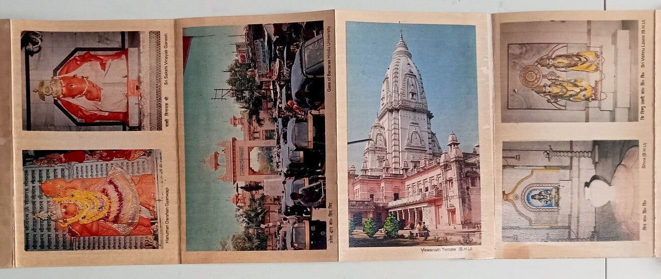 AOP India SARNATH vintage tourist booklet of 10 postcards