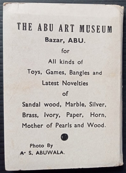 (AOP) India MOUNT ABU vintage miniature booklet of views