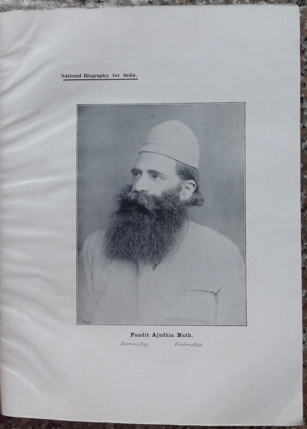 A National Biography of India Volume 3 1911 NO COVER 9 plates