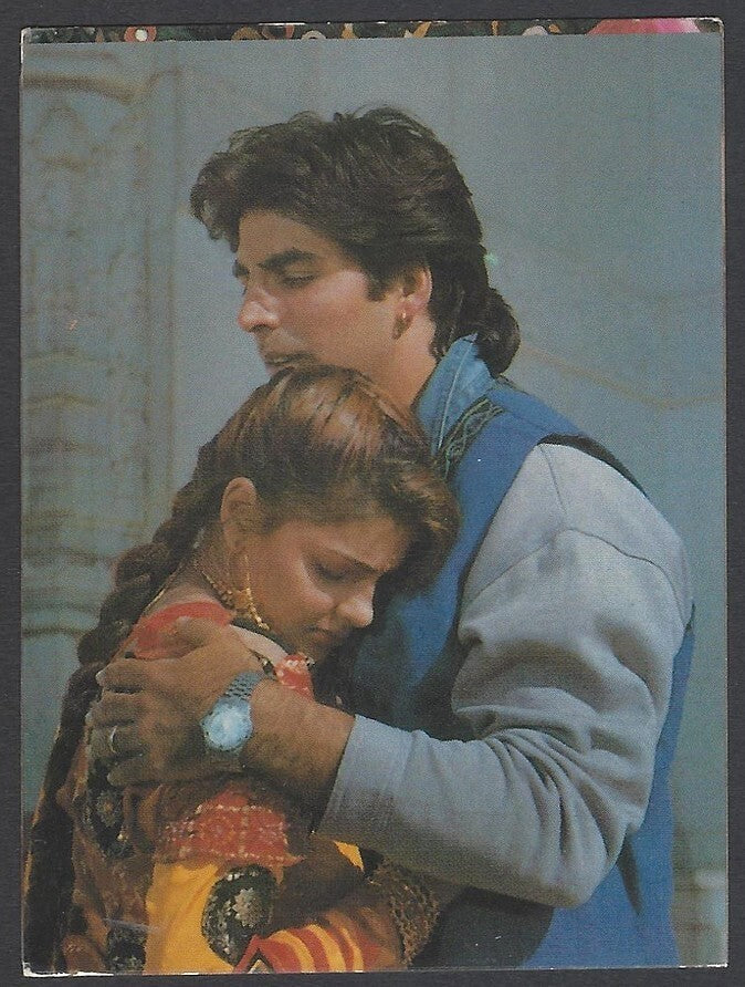AOP2 India Bollywood 1996-97 Pocket Calendar - Mamta Kulkarni & Akshay Kumar