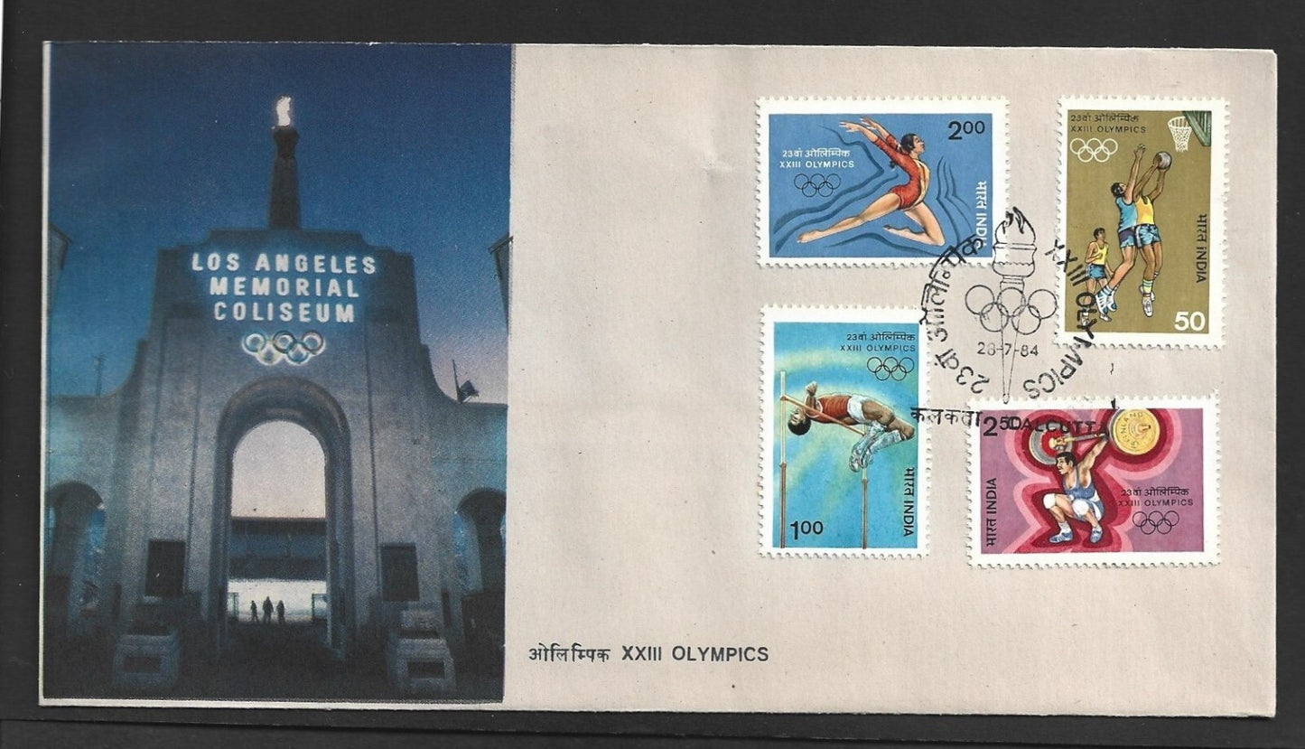 India XXIII Olympics 1984 FDC