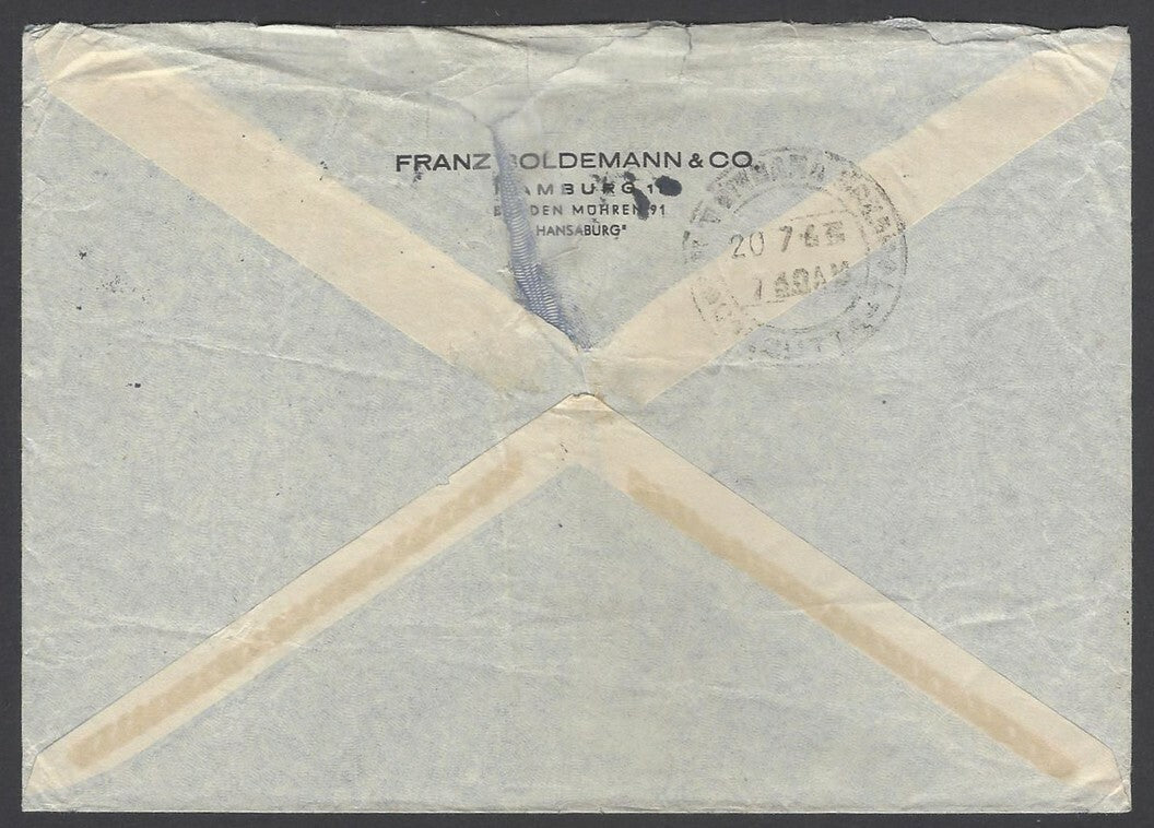 AOPIMT Germany 1968 cover to India 