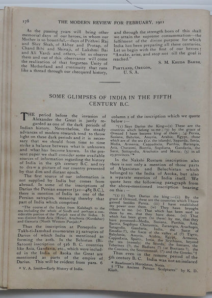 India Modern Review 1911 Tolstoy CF Andrews 5 plates etc SEE CONDITION