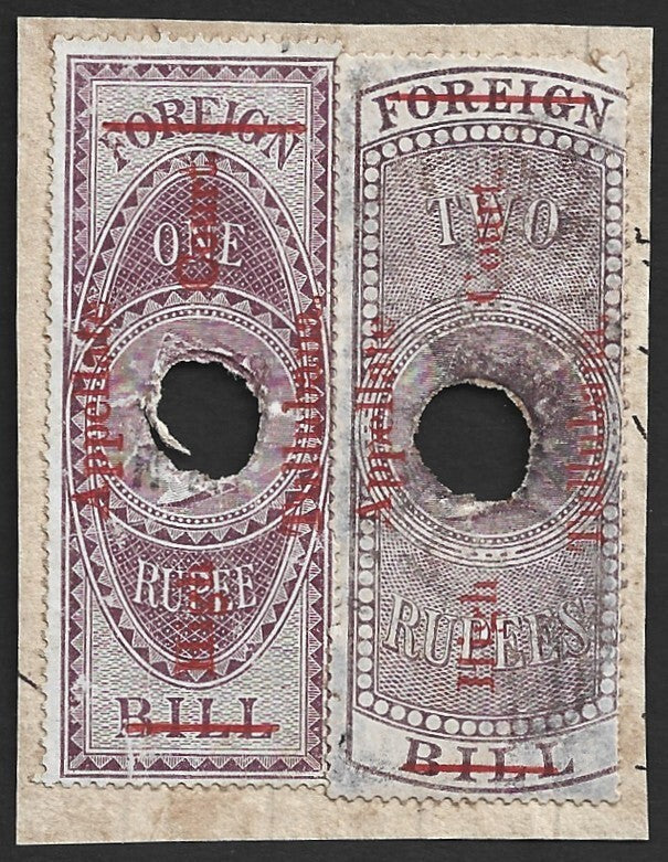 India APPELLATE TALLUBANA on QV Foreign Bill 1R & 2R on piece zaz