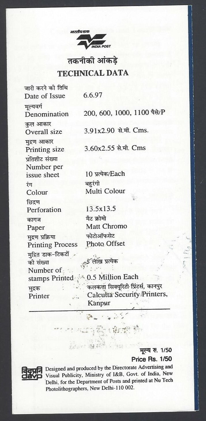 India 1997 Buddhist Tourism used brochure