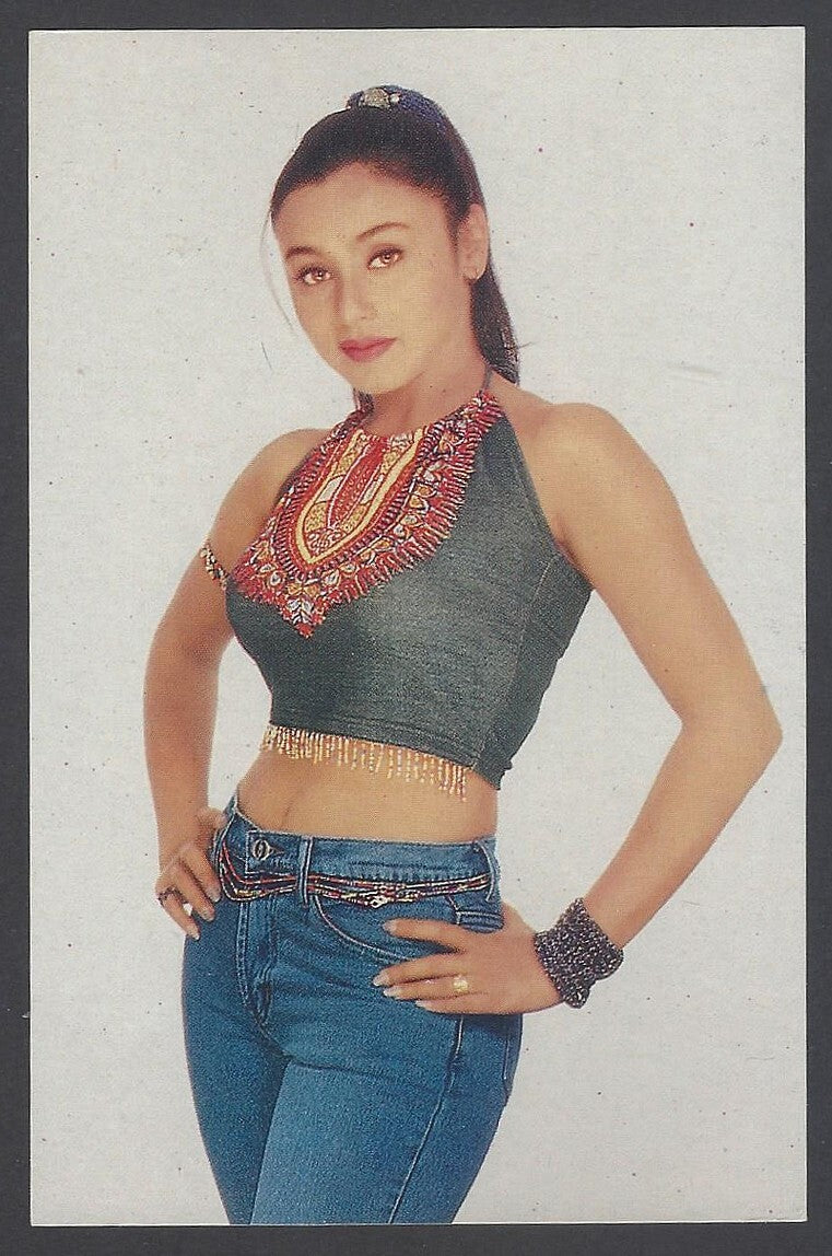 AOP India vintage Bollywood postcard RANI MUKHERJEE