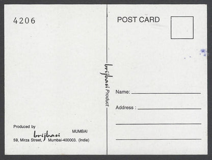 AOP Bollywood India promotional mini postcard (3x4 inches) JUHI CHAWLA