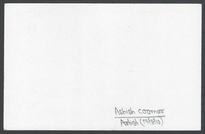 AOP Ashish Coomar, Artist pen sketch on autograph card India