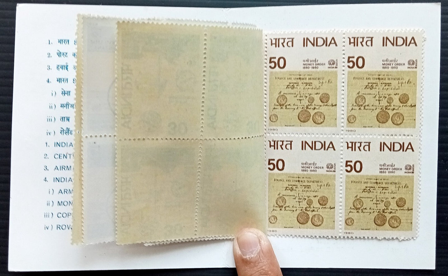India 1980 post office booklet MNH