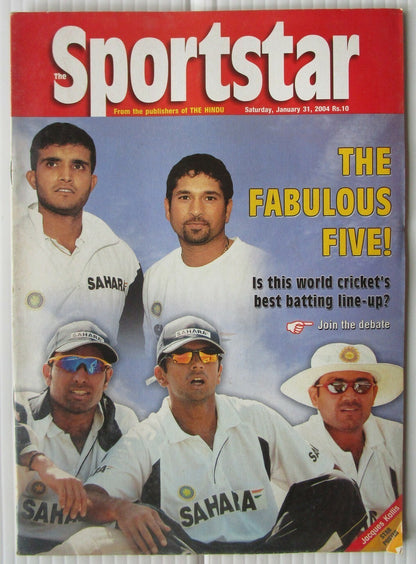 India Sports Star 2004 with much Cricket coverage (5 issues)
