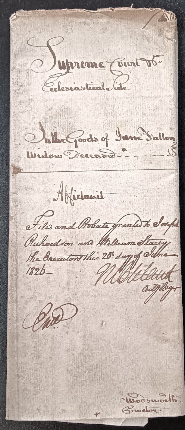 India King George IV 1826 Fort William, Calcutta document