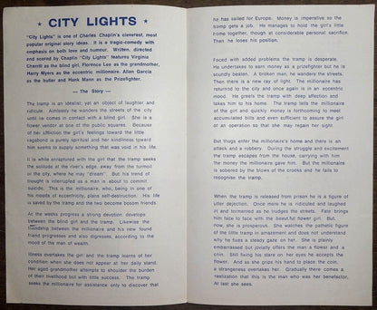India herald for 1970s release of 1931 CITYLIGHTS Chalie Chaplain