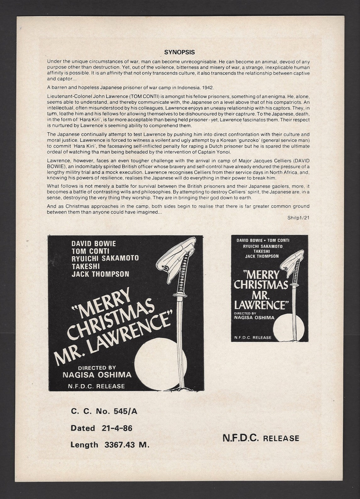 Hollywood Publicity cards for India – Action movies