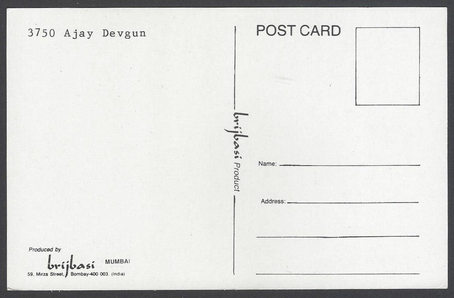 AOP India Bollywood vintage postcard AJAY DEVGAN