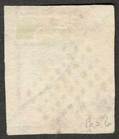 India 1854 4a Head III Frame 1 used 4 close margins