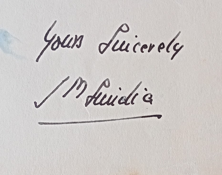 GWALIOR STATE India 1941 crested letter signed MAHARAJA Jivaji Rao Scindia