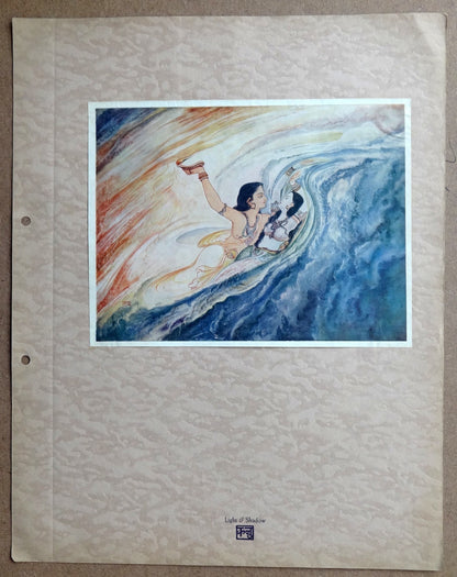 Light & Shadow by Kanu Desai vintage Art Print India