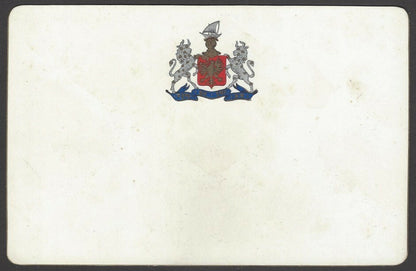 India Bhavnagar State The Majiraj Pavilion 1940s View Card with state crest